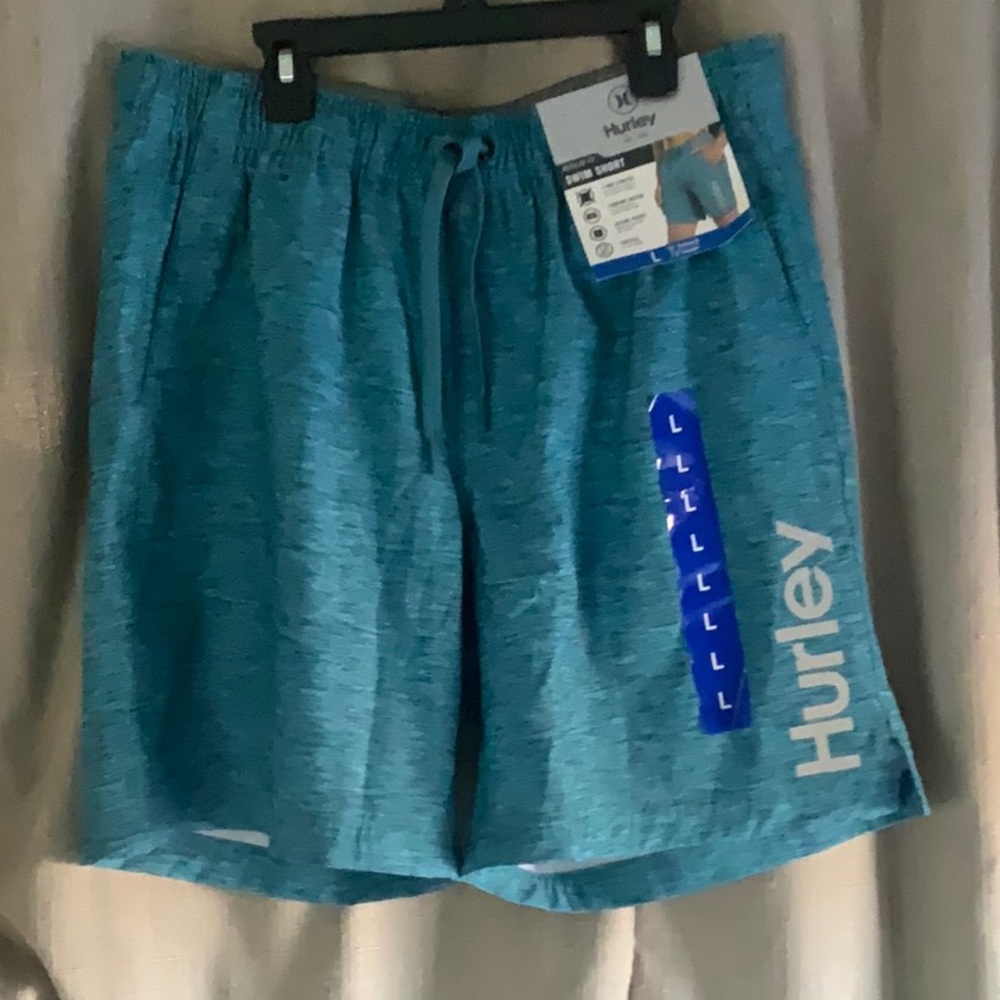 Hurley Blue Swim Shorts L New with Tags